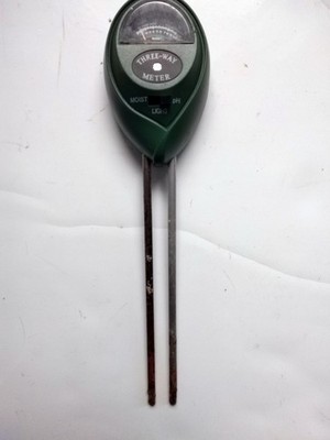3-Way Soil pH Meter Moisture Light Tester Garden Plant Analyzer Used Working