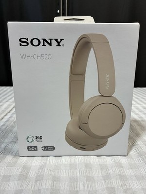 Sony WH-CH520 Wireless On-Ear Bluetooth Headphones - Beige New In Box