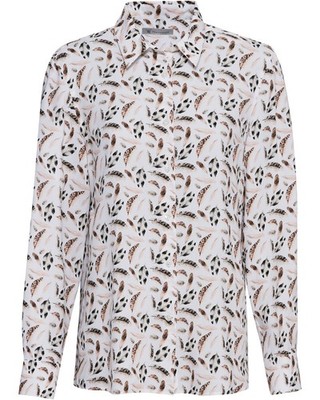 Hartwell Bluse Lydia Hemdblusenkragen Langarm bedruckt Damen NEU