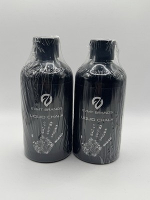 2 EVMT BRANDS Liquid Chalk No Mess 8oz for Gym, Weightlifting, Powerlifting