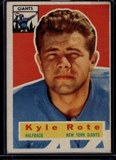 1956 Topps Football #29 Kyle Rote, Vg, Giants