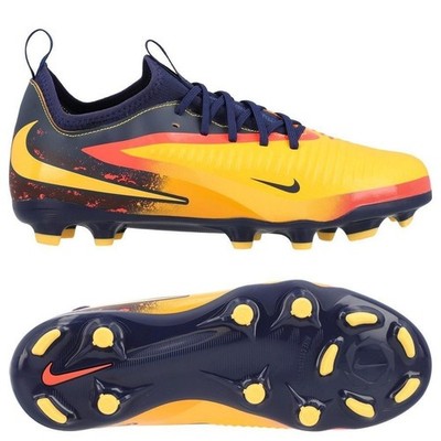 Nike Jr Phantom 6 Low Academy FG E Haaland Laser Orange Lemon Venom Size 6Y