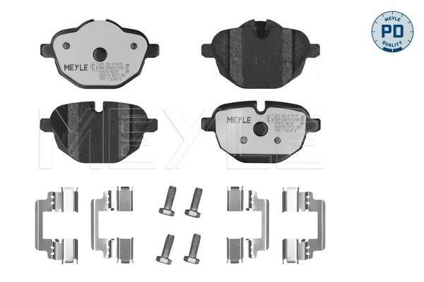 MEYLE 025 245 6118/PD BRAKE PAD SET DISC BRAKE Rear