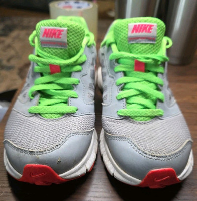 Nike Shoes Women's Size 7.5 Downshifter 6 Gray, Green,  Pink - 684765-020