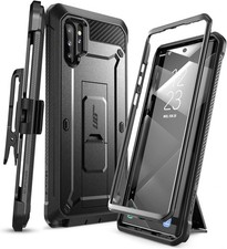 Heavy-Duty Phone Case Kickstand Holster For Samsung Galaxy Note 10 Plus Black