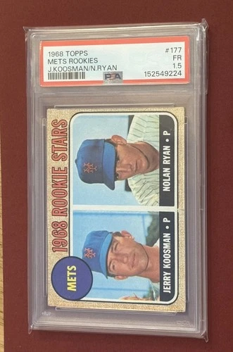 1968 Topps #177 Milton Bradley Mets Rookie Stars PSA 1.5 FR Nolan Ryan RC
