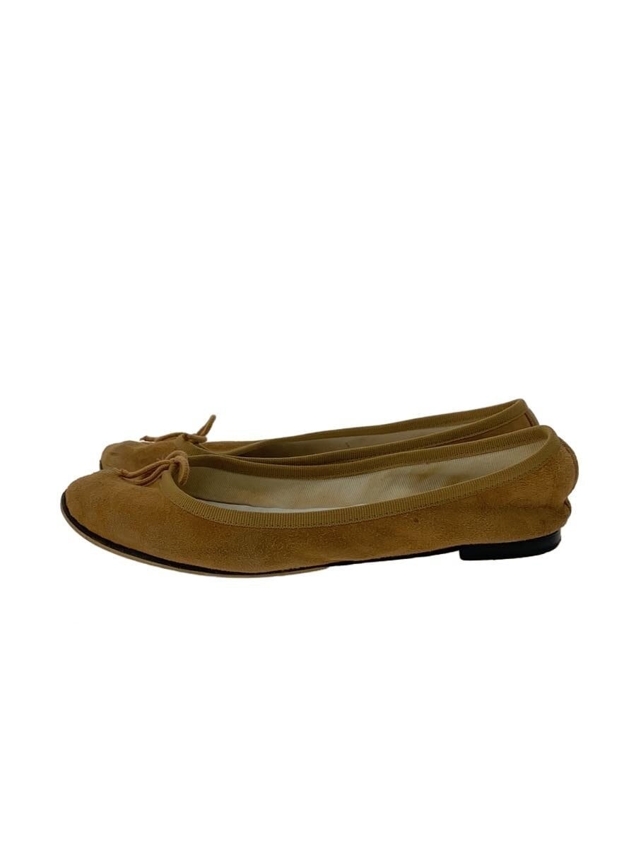 Zapatos de salón planos Repetto cinta EU 37 US 7 gamuza camel auténtico