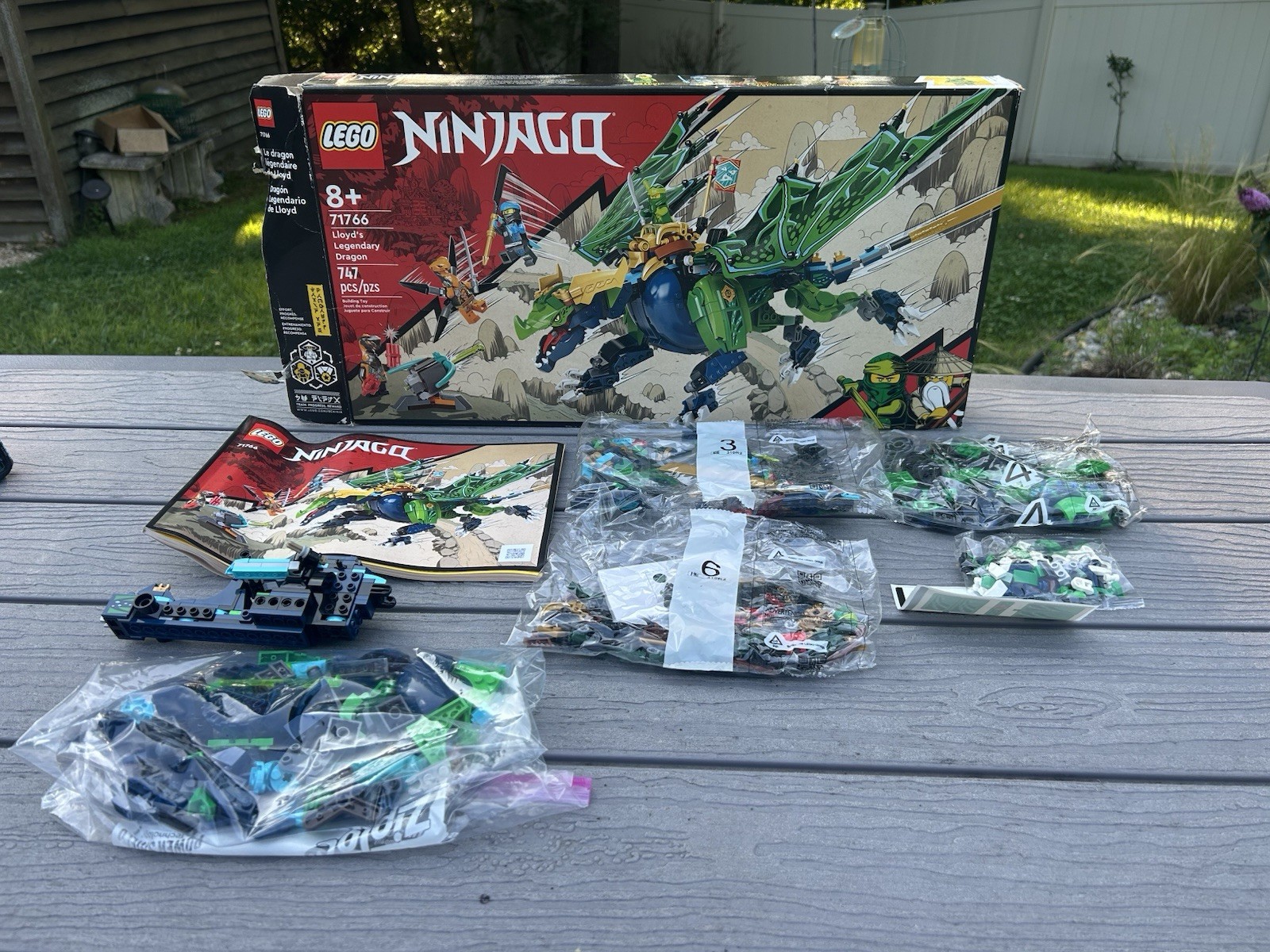 LEGO NINJAGO 71766 Lloyd's Legendary Dragon Used Incomplete RETIRED Set