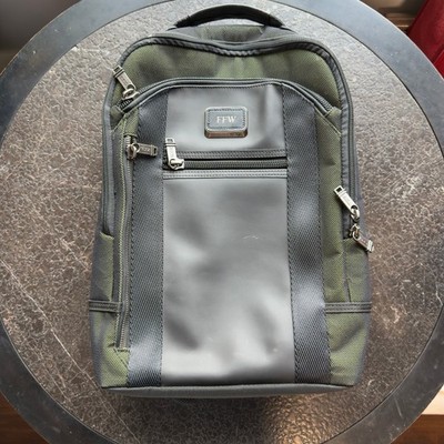 TUMI Alpha Bravo Davis Backpack 232682RT Olive Green Black Ballistic Nylon  | eBay