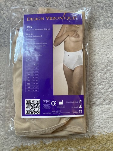 Design Veronique Zippered Abdominal Brief XXXL - Picture 2 of 3
