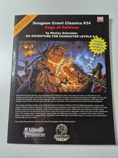 DCC #34 Cage of Delirium, d20 D&D, Goodman Games, VGC, CD included