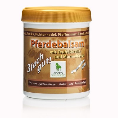 abeko Pferdebalsam 3fach gut mit Murmeltieröl & Teufelskralle, direkt vom Herste