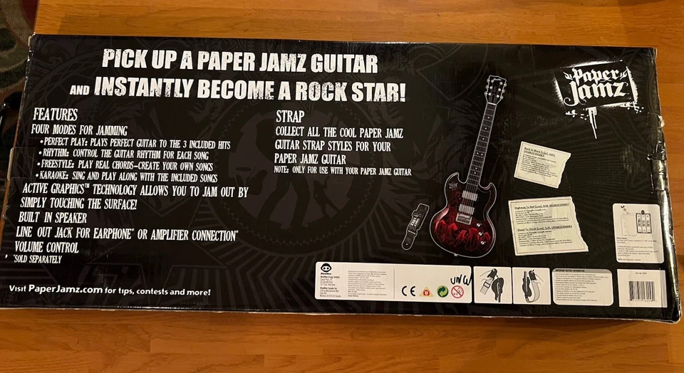 Paper Jamz AC/DC Guitar Special Edition Series Instant Rock Star 2009 Open Box - Image 4 of 4