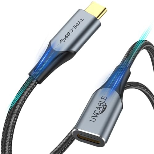 USB C Extension Cable 3FT Fast Charging 100W 60Gbps Data Transfer Type-C Extender