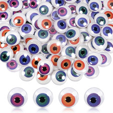 100Pcs 30Mm Googly Wiggle Eyes with Self Adhesive 4 Styles round Plastic Craft S