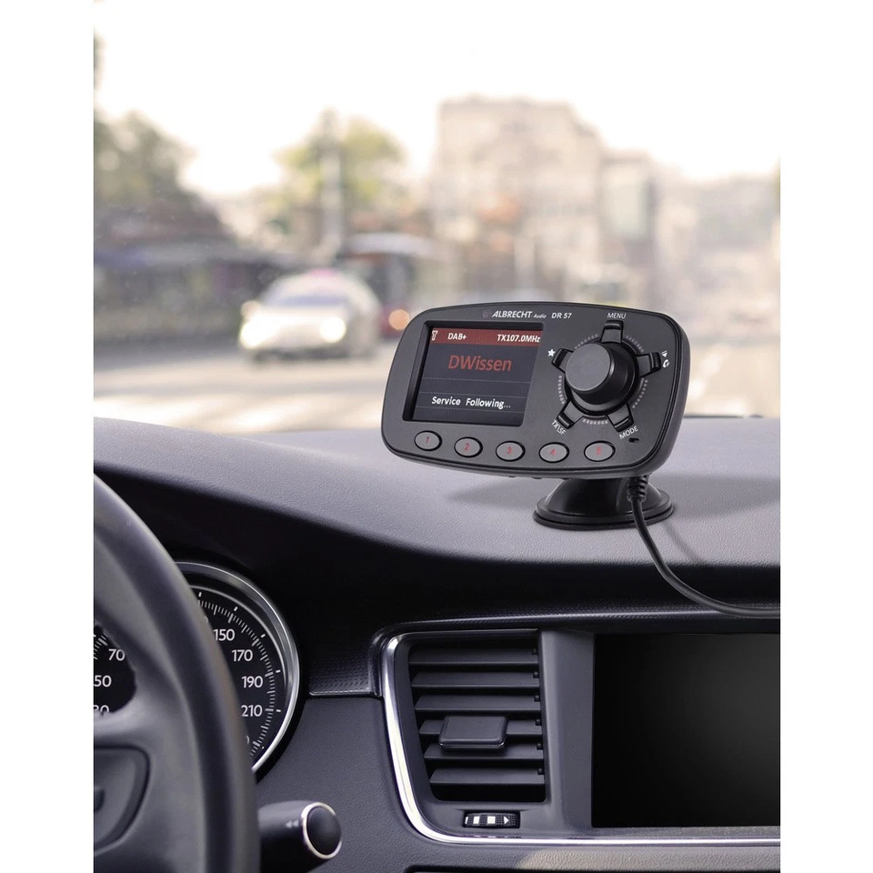 Albrecht DR57 DAB+ Empfänger Freisprechfunktion, Saugnapfhalterung - Bild 2 von 4