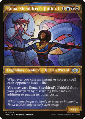 Rona, Sheoldred's Faithful #58 (LP) March of the Machine MUL Magic MTG