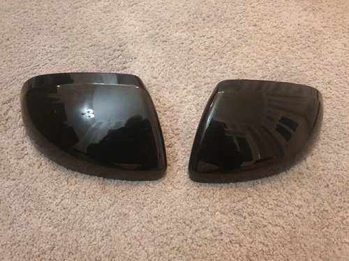 *Damaged* Mercedes Vito W447 2014+ Door Mirror Covers Cap Cases GLOSS Black Pair
