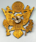 WWII Army Air Forces Officer 50 Mission Large Hat Badge — photo 2