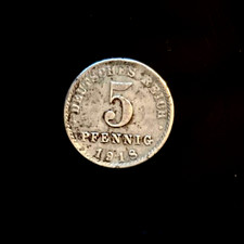 5 Pfennig Deutsches Reich 1918 A sehr sch&ouml;n Ersatzm&uuml;nzen 1. Weltkrieg WW1