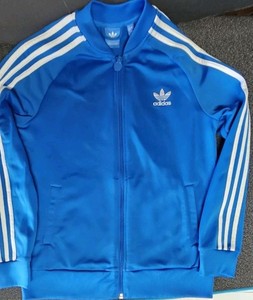 Adidas Youth SST Bluebird Superstar Trefoil Track Jacket Sz Youth XL - EUC