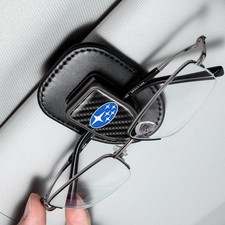 Genaughty Sunglasses Holder, Leather Glasses Holders Compatible with Subaru S...