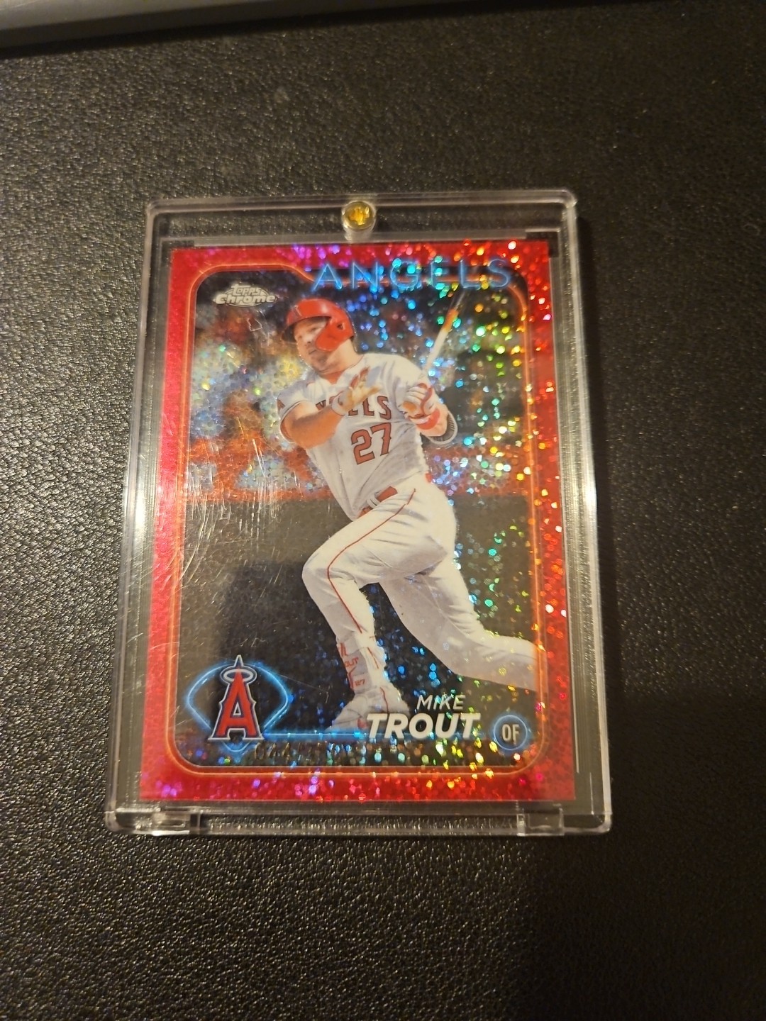 2024 Topps Chrome - Mike Trout #200 Magenta Speckle Refractor /350