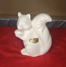 Royal Haeger White Squirrel Ceramic Figurine Vintage MCM