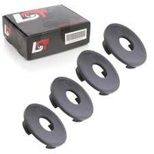 4x Nabendeckel Felgendeckel Naben Abdeckung Schwarz ø 55mm für MITSUBISHI