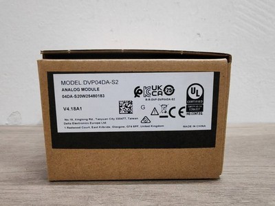 1PC New Delta DVP04DA-S2 PLC Module In Box DVP04DAS2