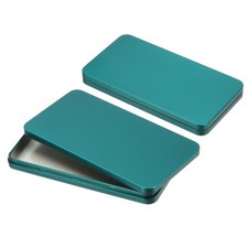 Small Cash Box, 2 Pcs Money Holder Metal Tin Box Cash Tray Organizer, Green