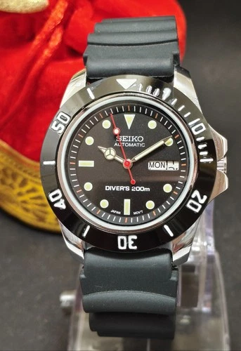 Vintage Seiko Automatic Cal. 6309 Day&Date Rotating Bezel Men's Wrist Watch