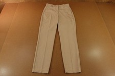 H M Womens Size 4 Slim Fit Beige Pocketed Tapered Leg Ankle Pant NWT