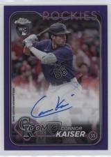 2024 Topps Chrome Rookie Purple Refractor /250 Connor Kaiser #RA-CK Auto 2l4