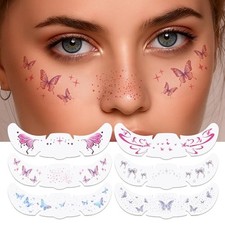 Temporary Tattoos Adult: Glitter Freckles Star Face Body Glitters with Fa...