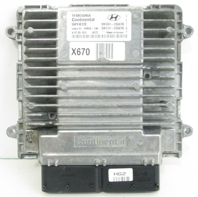 2011 Hyundai Sonata 2.4L AT Engine Computer ECU ECM PCM Module 39101-2G670 OEM