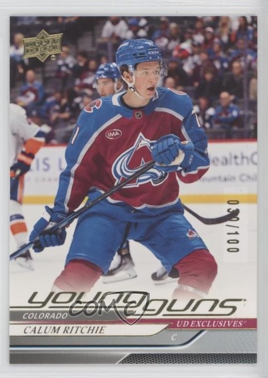 2024 Upper Deck Series 2 Young Guns Exclusives 30/100 Calum Ritchie #477 Rookie