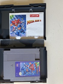 Mega Man 5 Nintendo NES Cartridge And Manual!