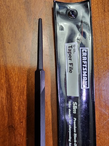 NOS Craftsman 6" Slim Taper File 31274 - Picture 2 of 7