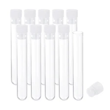 10Pcs Sewing Needle Storage Holder Plastic Pin Tube Case Box Clear 3" Length