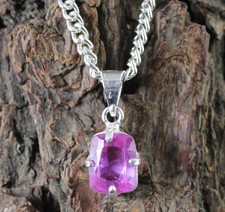 Natural Afghanistan Pink Kunzite 7.30 Carat Cushion Gemstone Certified Pendant