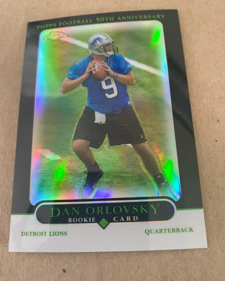 Dan Orlovsky Topps Chrome #232 Black Refractor