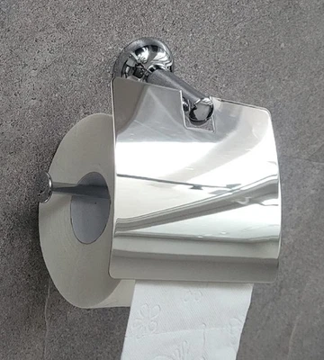 Support En Papier Chrome Avec Couvercle (10.13010) Métal Chromé - Photo 1/4