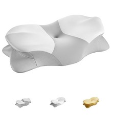 Cervical Neck Pillow for Pain Relief, 2 Cooling Pillowcases 1 Ergonomic Memor...