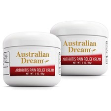 Australian Dream Arthritis Pain Relief Cream, Non-Greasy, Muscle, 2 oz, 2 Pack