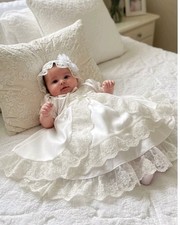 Taufkleid Baby Mädchen Gr.62/68 3-6M Taufe P...