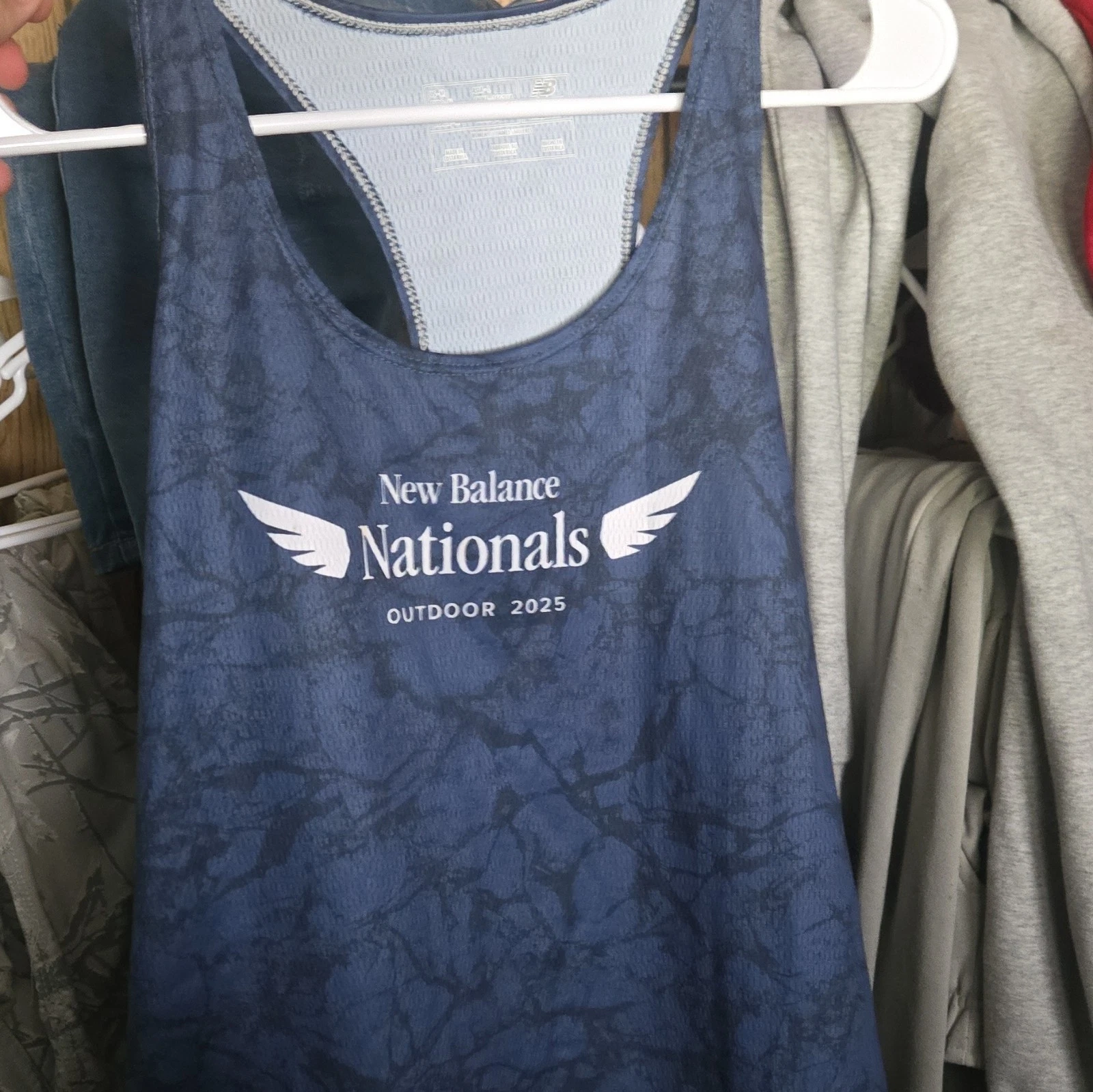 New Balance Nationals Outdoor 2025 Blue race top M