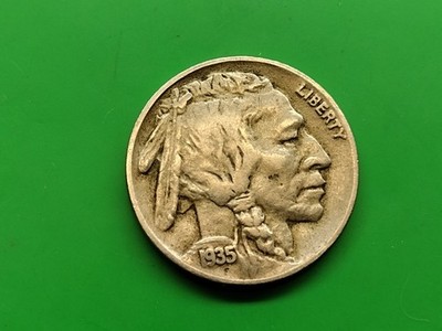 1935 D Better Buffalo Nickel. Actual Coin. 12m Minted