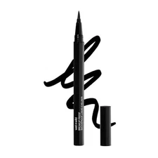 Black Waterproof Liquid Eyeliner Ultra Fine Brush Smudge Proof Long Lasting