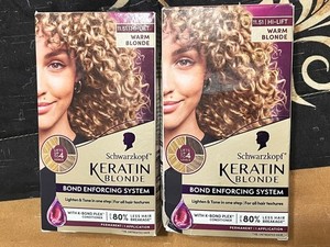 2 Boxes of WARM BLONDE semi permanent hair dye color  & 2 Bottles of PAPRIKA